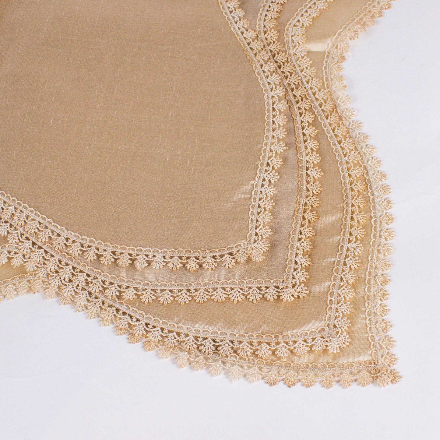 Shantung Bread Linen Cloth Beige Set of 4