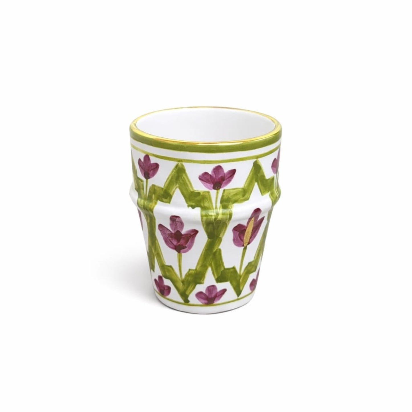 Medium Beldi Cup Mida Khaki Aubergine Gold Set of 2