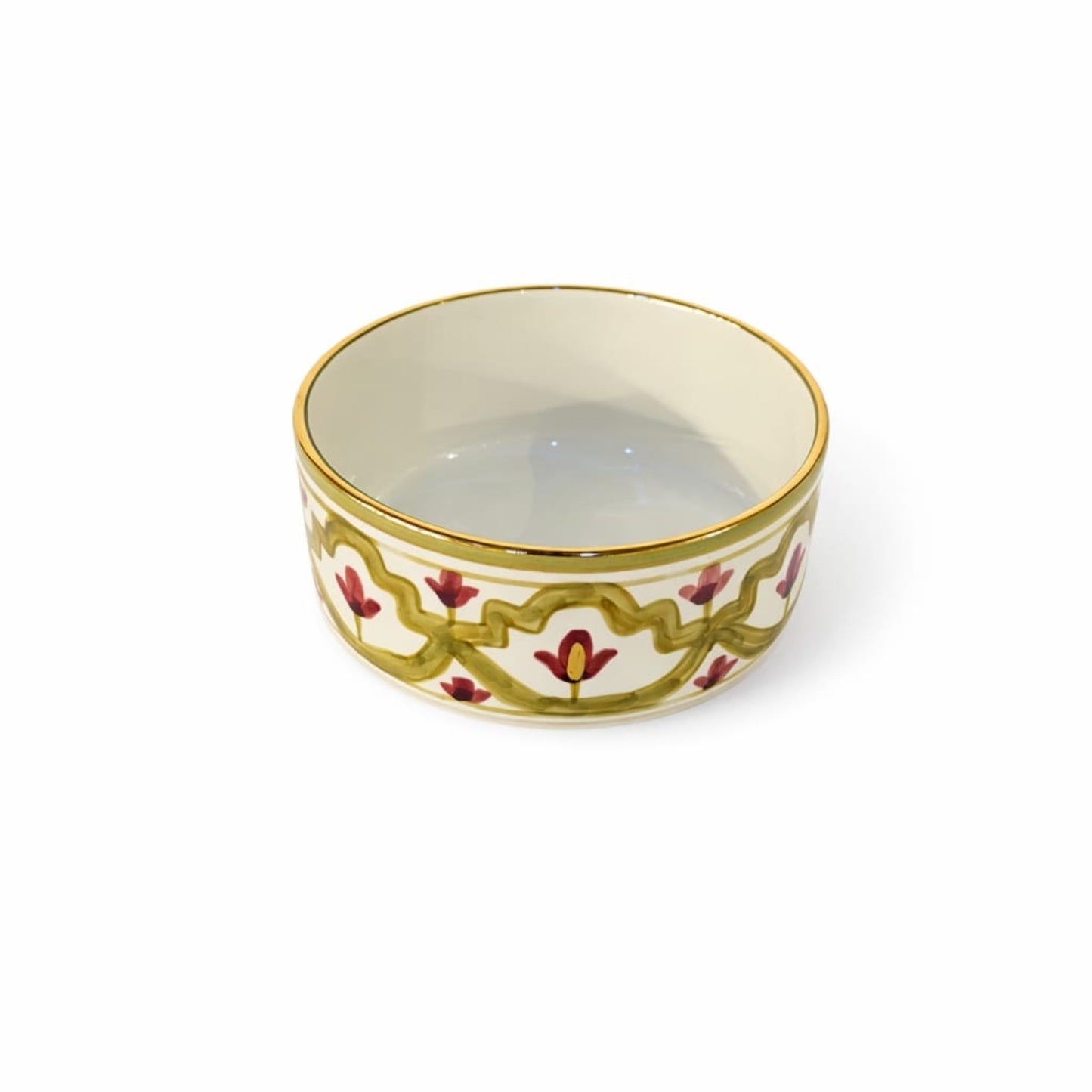 Large Straight Sided Bowl Mida Gold Ceramic