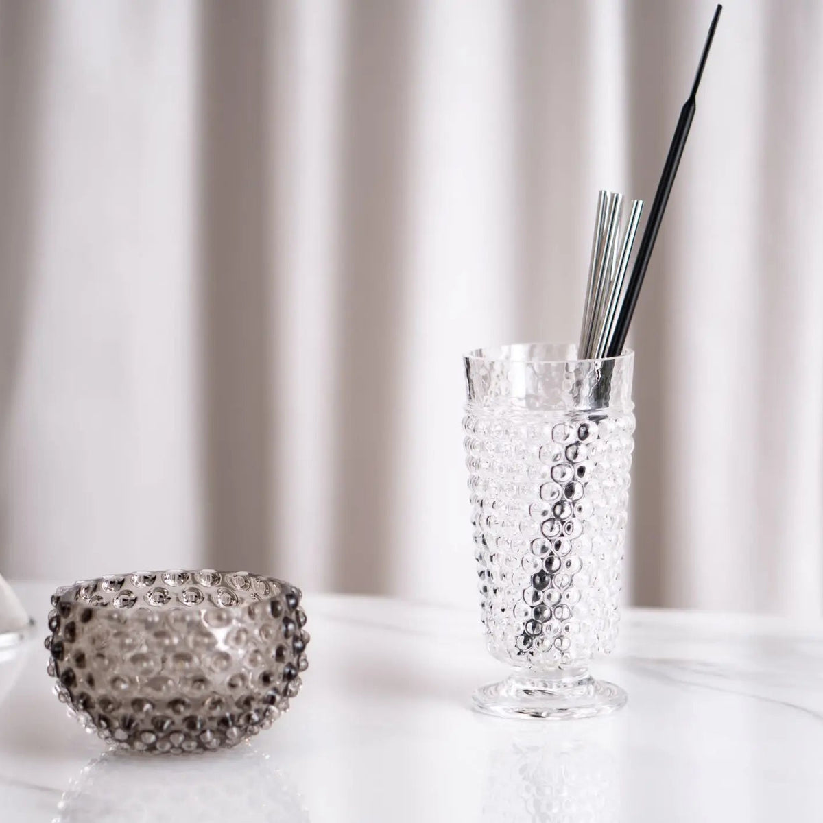 Clear Hobnail Goblet Set of 2 - Pieces SA