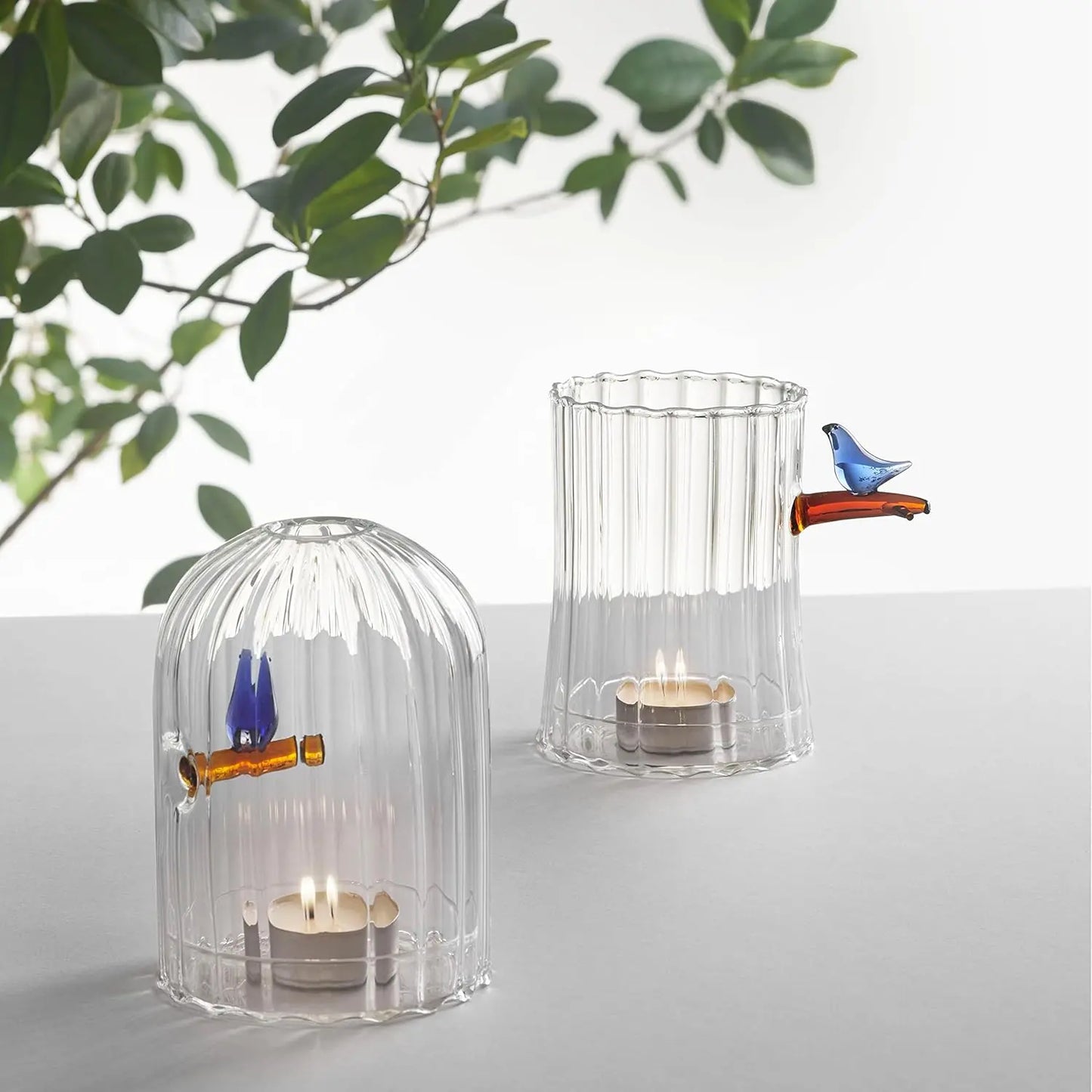 Blue Bird Candle holder Wind Proof Ichendorf