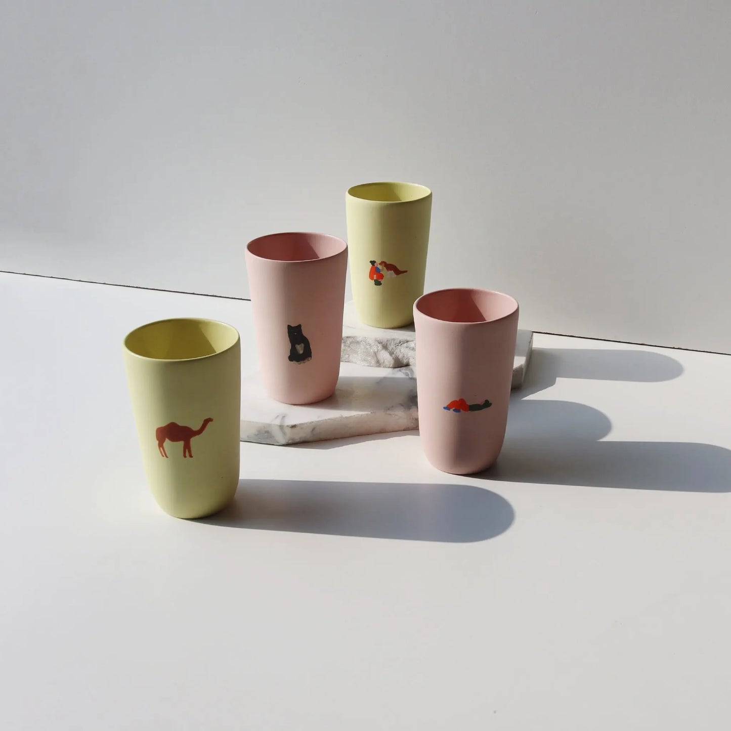 Cat Tall Cup Pink Top Top
