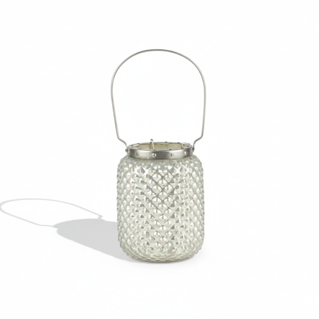 Hobnail Lantern Grey Large Twos