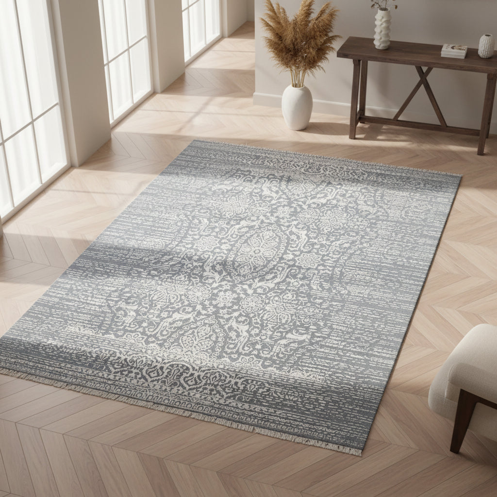 Imperial Horizon Light Blue & Beige Luxury Carpet