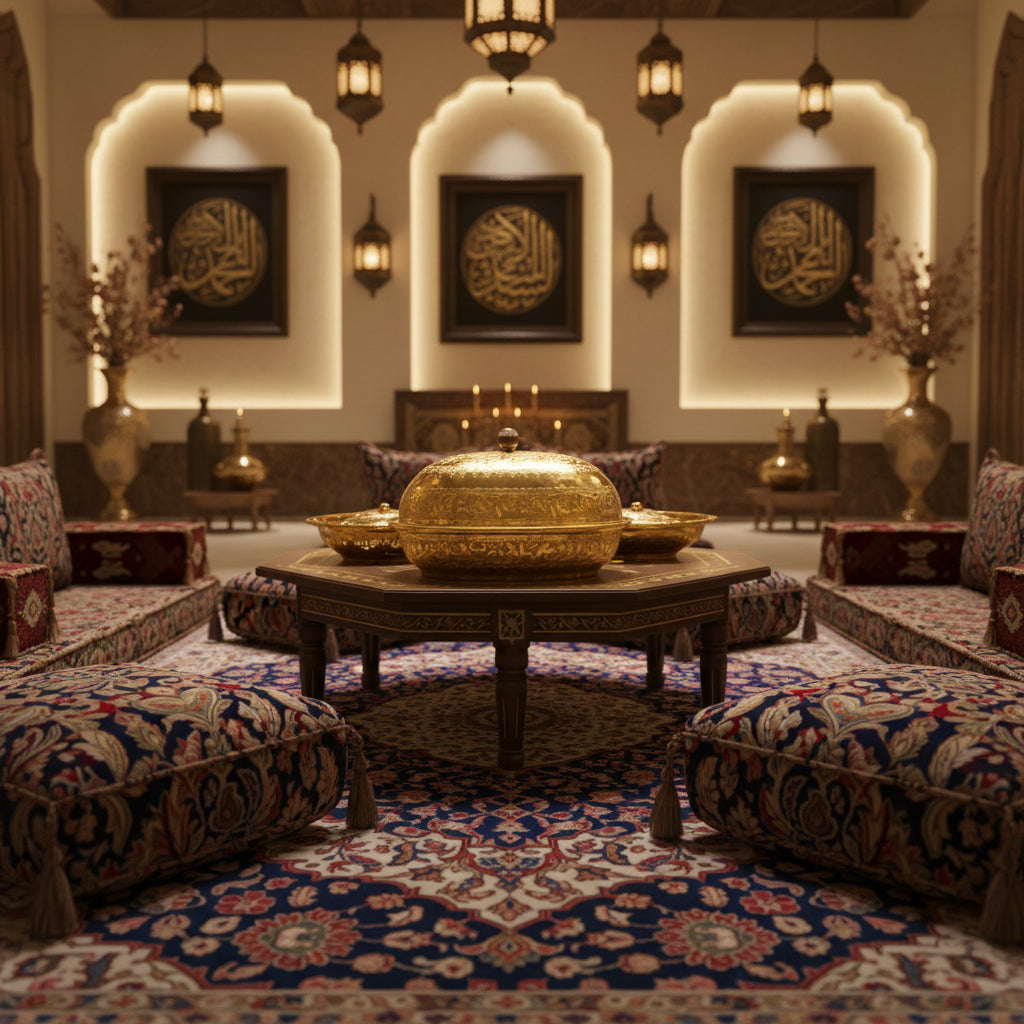 Sakhan Gold Oval With Sadaf Handles