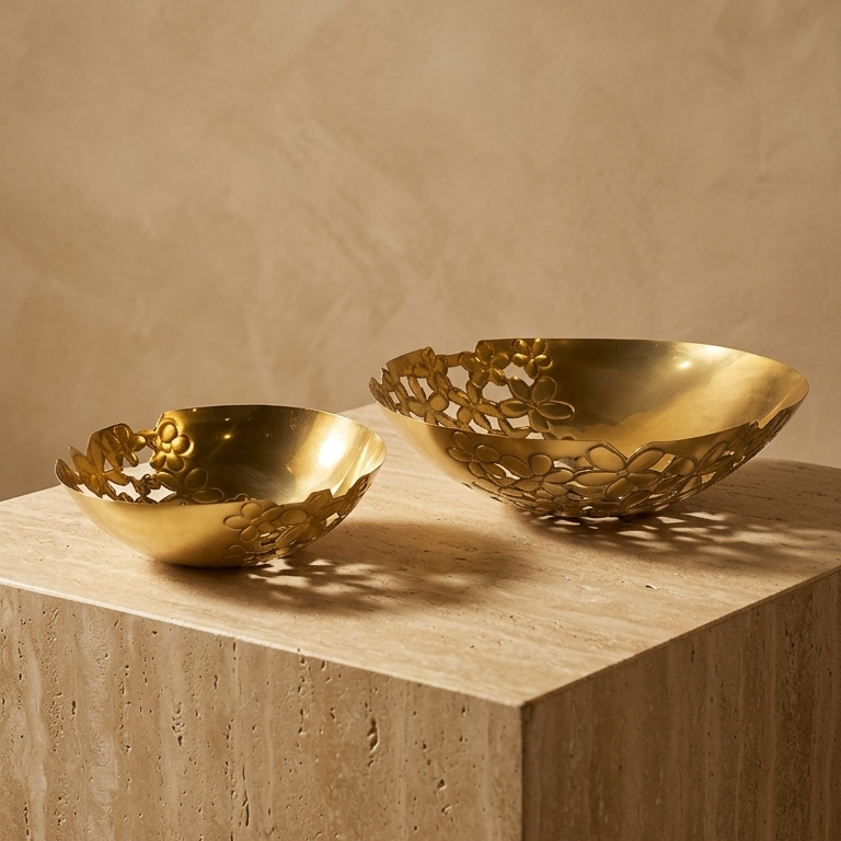 Bowl Champa Flower Cut Small