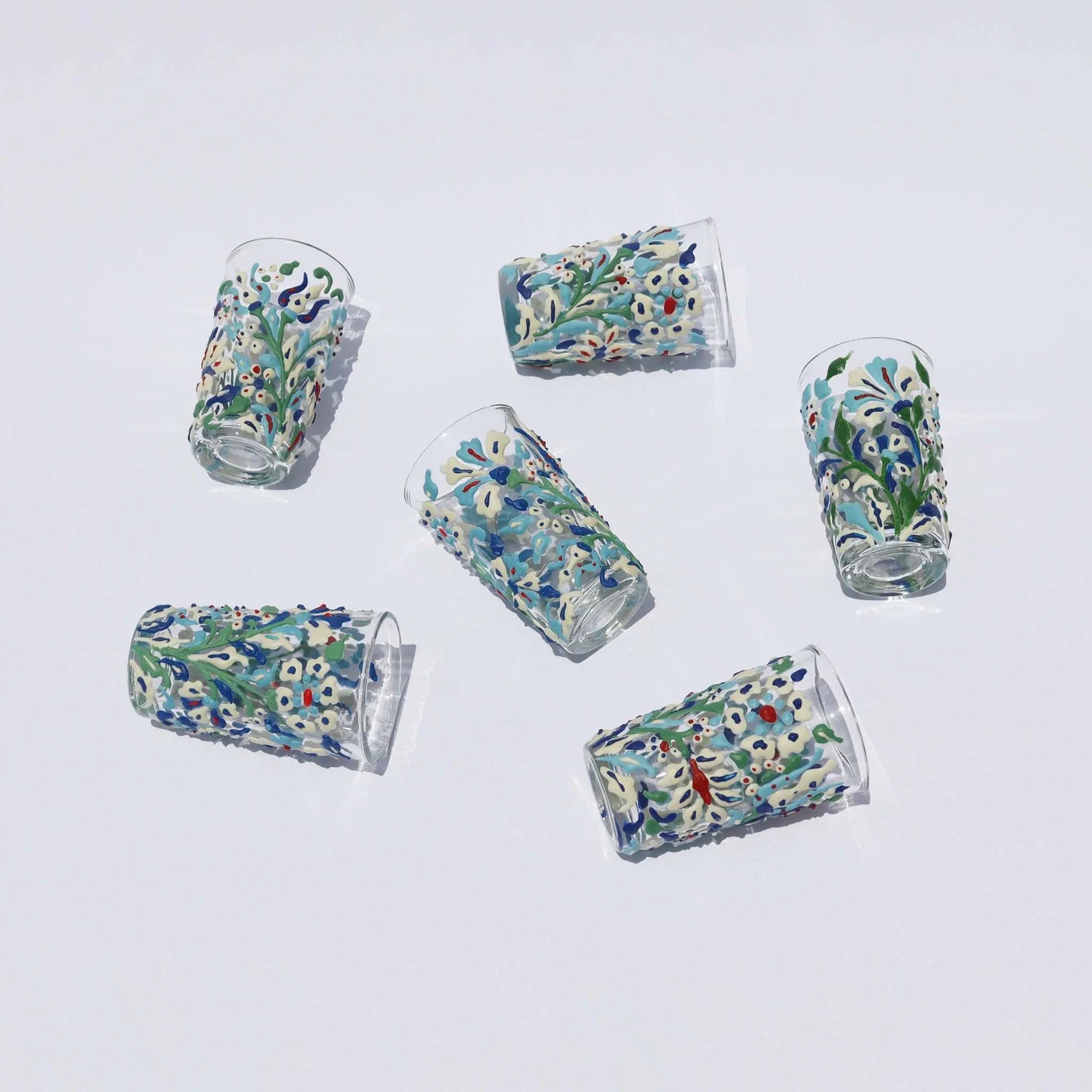 Mina Floral Tea Glass