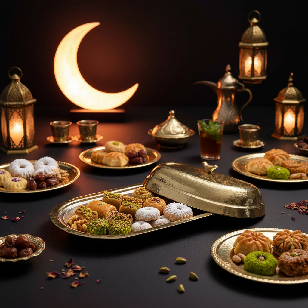 Plate With Bird Handle Cover Gold Large