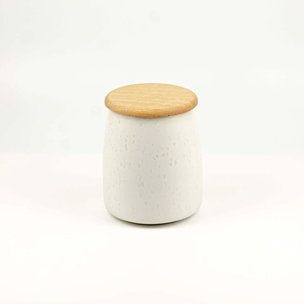Jar With Lid Matt Cream Bitz Big - Pieces SA