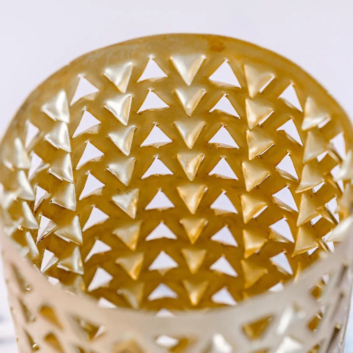 Tea Light Peel Triangle Decorations Pieces