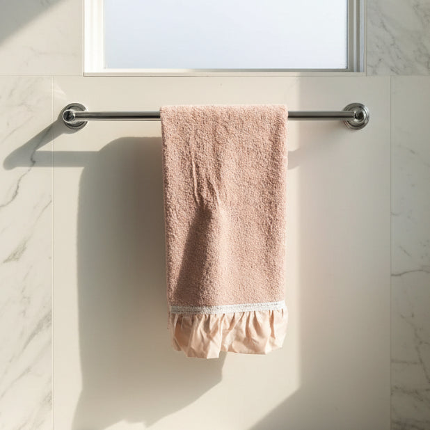 Guest Towel Pink With Chiffon - Pieces SA