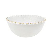 Load image into Gallery viewer, Large Bowl Tazza White Gold Ceramic
