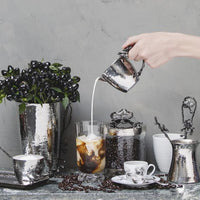 Load image into Gallery viewer, Black Orchid Coffee Pot with Spoon
