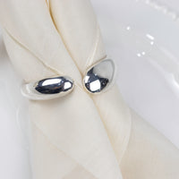 Load image into Gallery viewer, Napkin Ring Classic Band Shiny Silver
