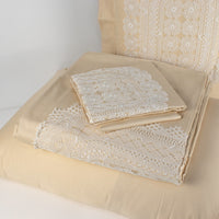 Load image into Gallery viewer, Bed Set Beige with Cream Lace
