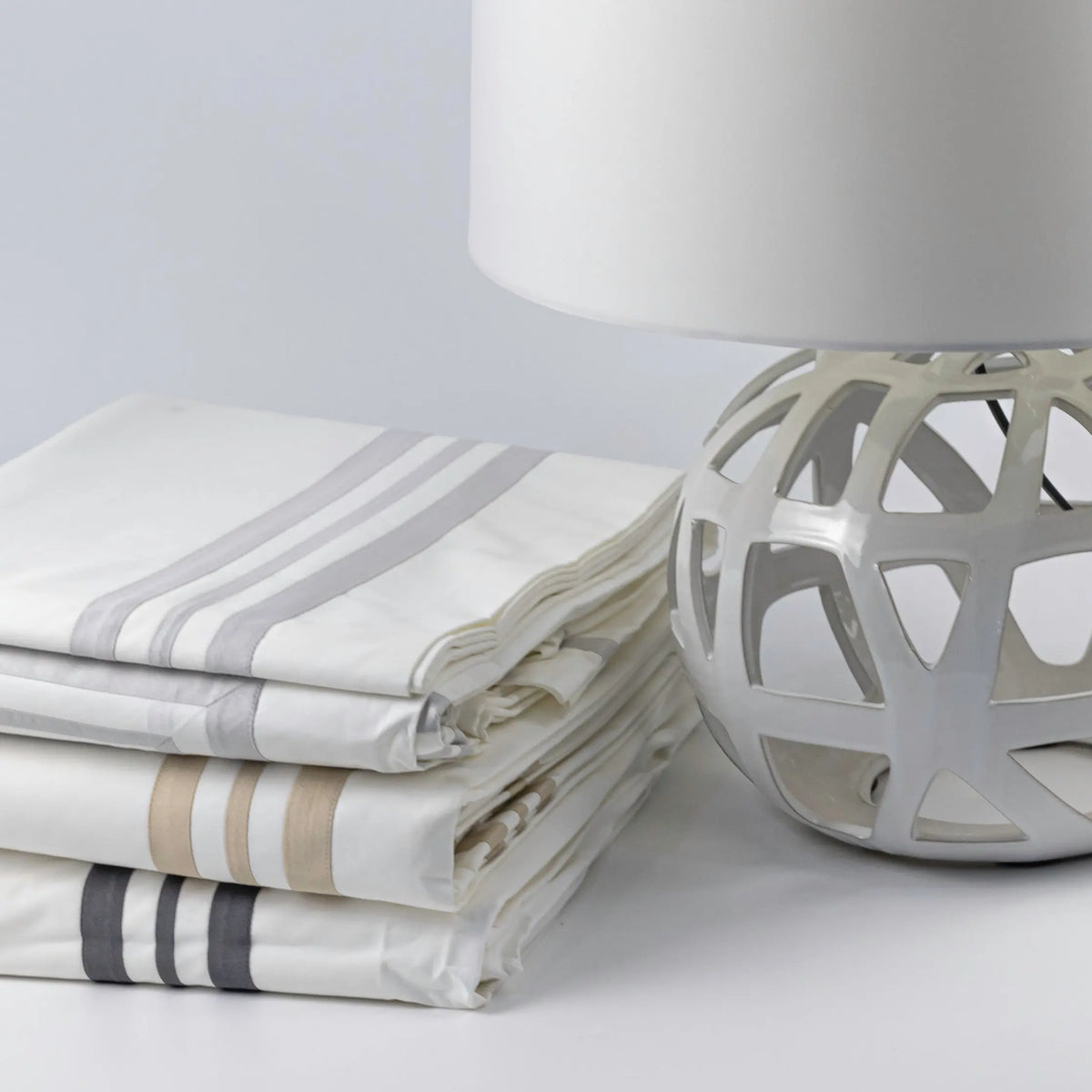 King Duvet Silver Wide Lined - Pieces SA