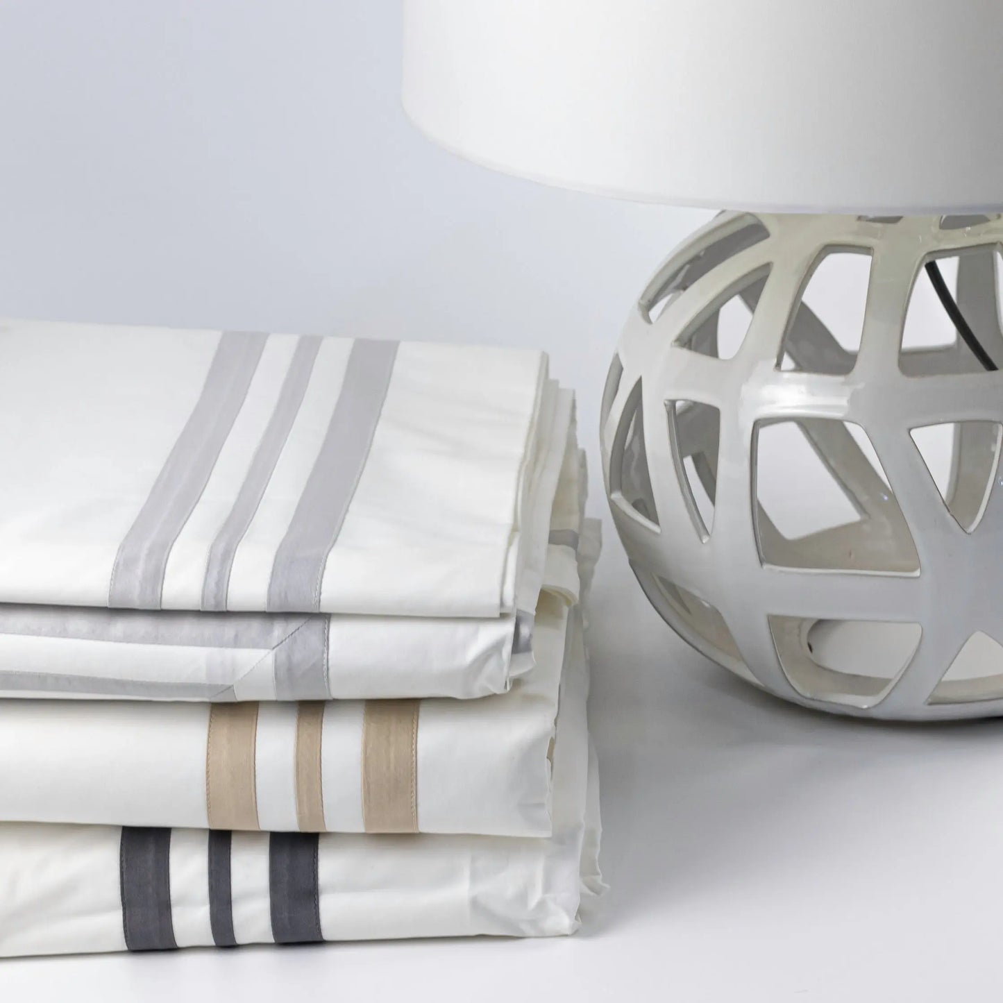 King Duvet Silver Wide Lined - Pieces SA