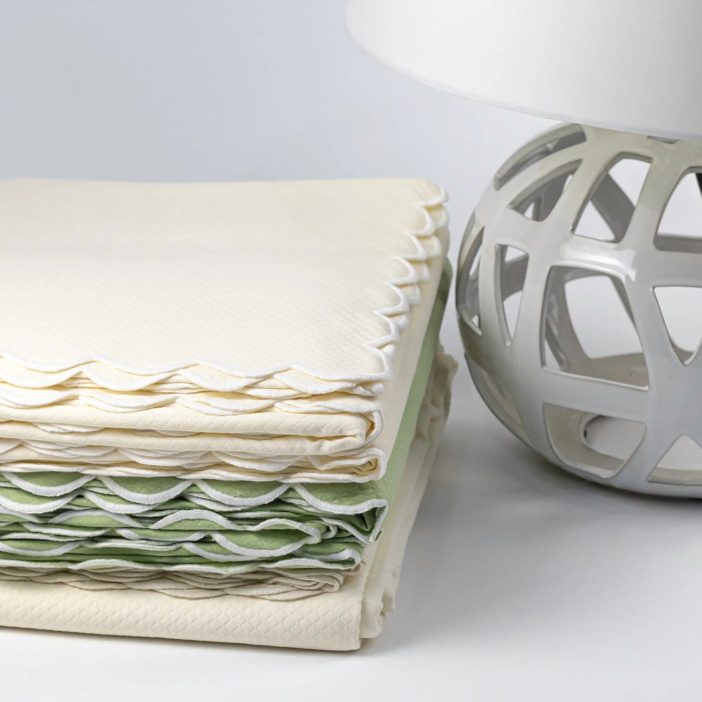 Flat sheet - Ivory with ivory edge Oblong - Pieces SA