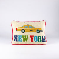 Load image into Gallery viewer, New York Needle Point Pillow

