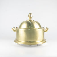Load image into Gallery viewer, Semi mat gold brass buffet plate5
