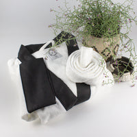 Load image into Gallery viewer, Bathrobe White with Black Lace Medium
