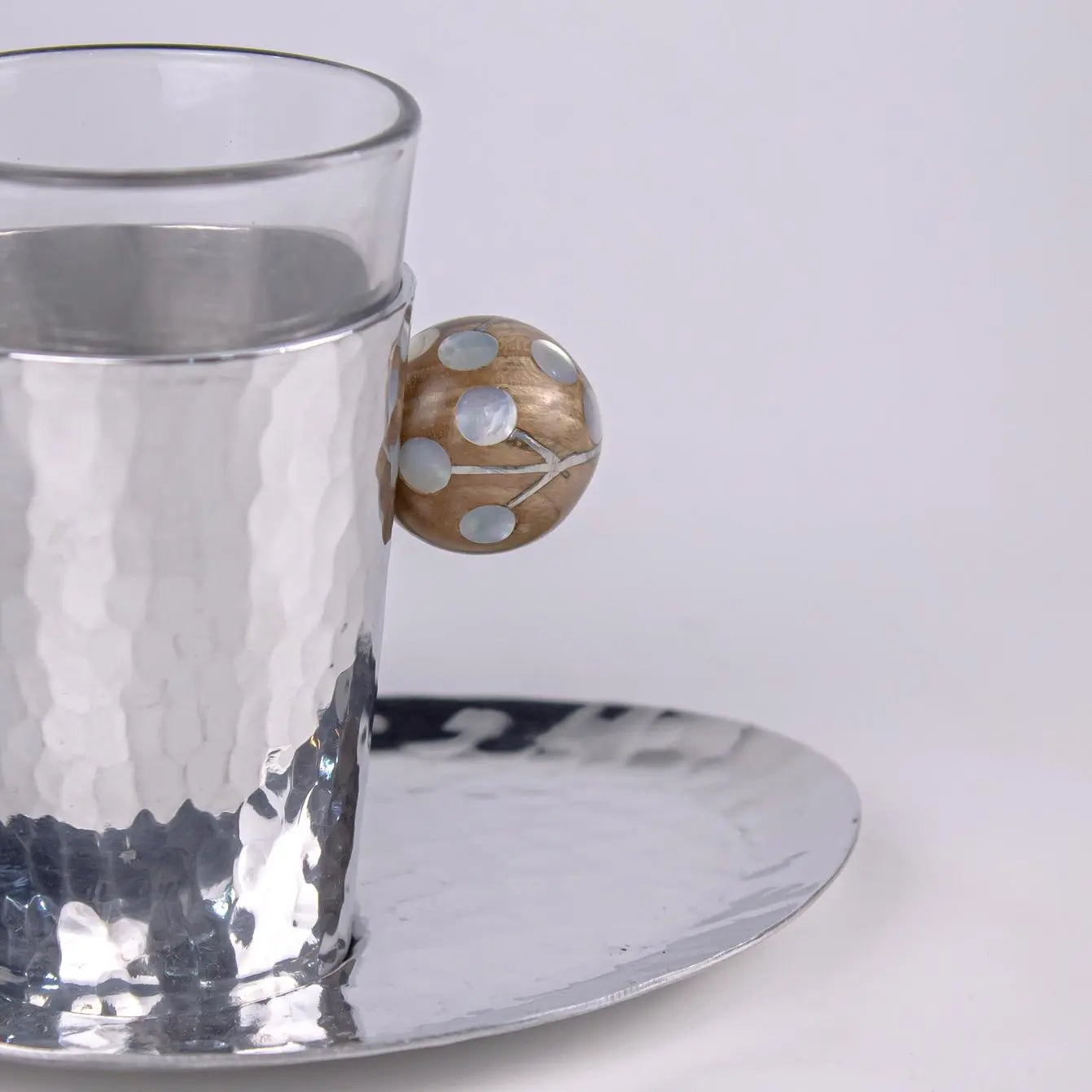 Tea Cup & Plate Flower Sadaf Handle xccscss.