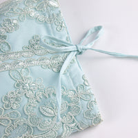 Load image into Gallery viewer, Soft Tissue Cover Turquoise with Silver Lace
