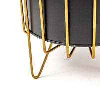 Load image into Gallery viewer, Iron Planter &amp; Stand Gold
