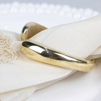 Load image into Gallery viewer, Napkin Ring Classic Band Shiny Brass
