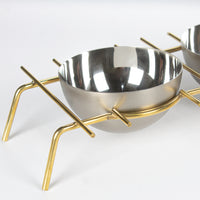 Load image into Gallery viewer, Brass Stand with 3 Bowls
