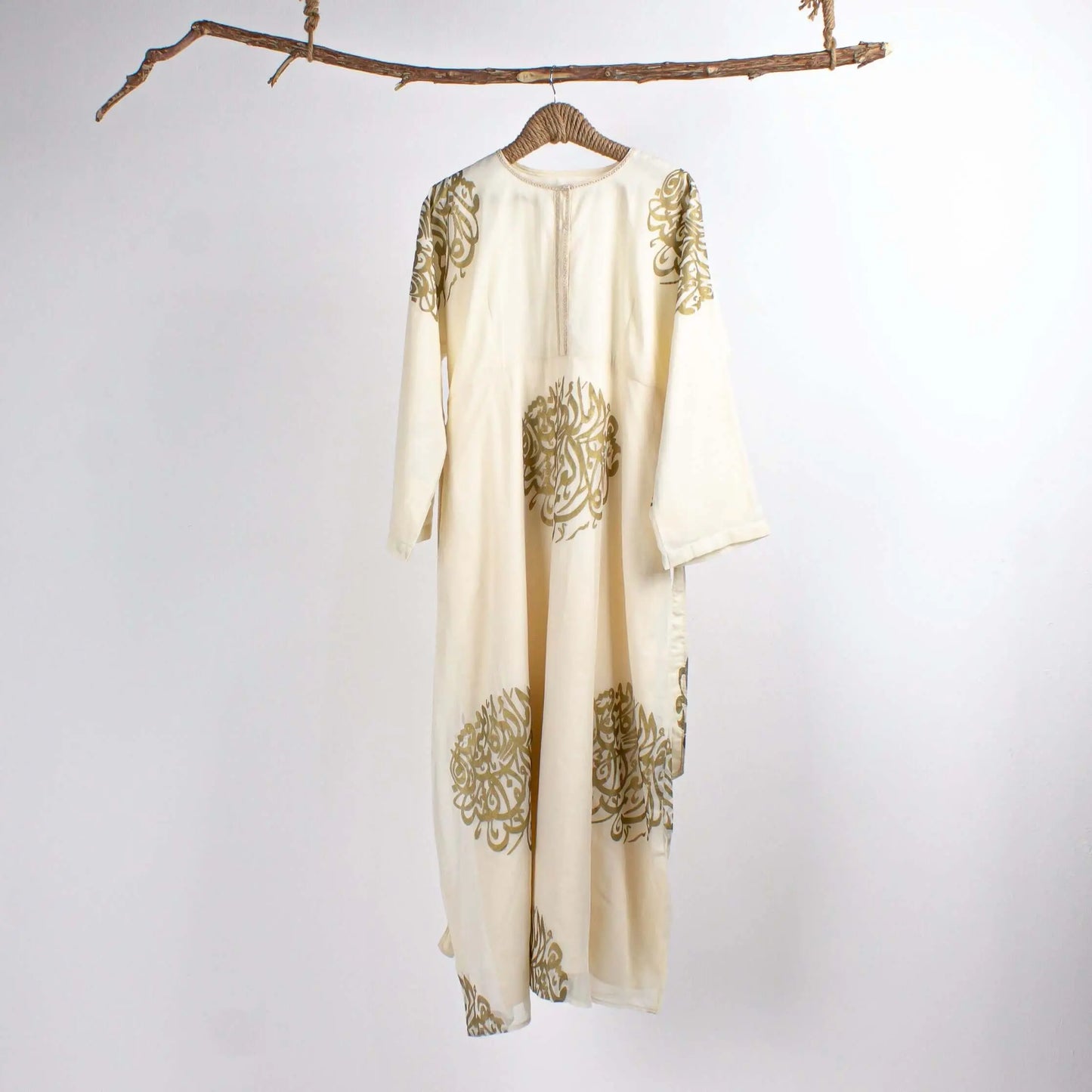 Dress Arabic Ivory Gold - Pieces SA