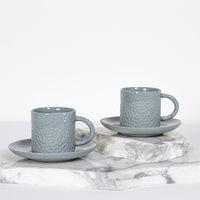 Load image into Gallery viewer, Pure Love Porcelain Coffee Cup Grey
