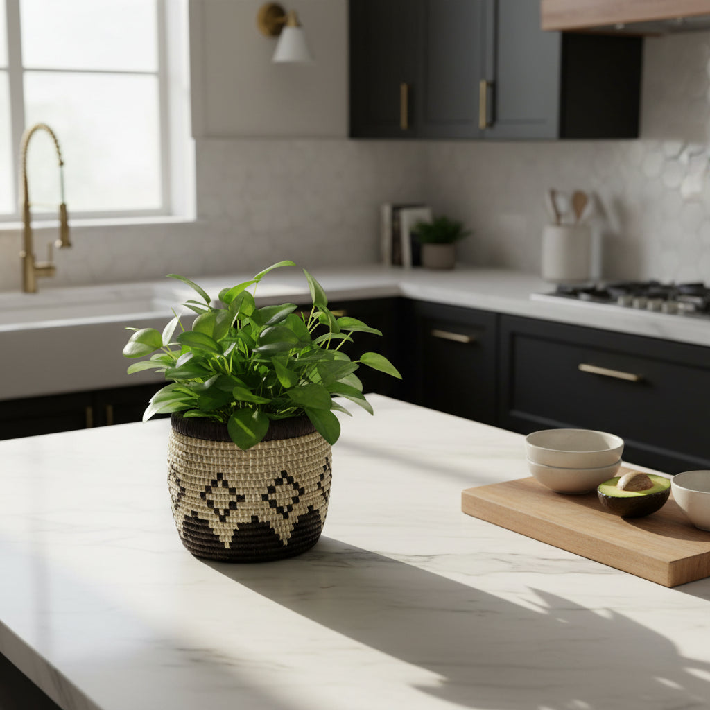 Black & White Kitchen Utensil Holder