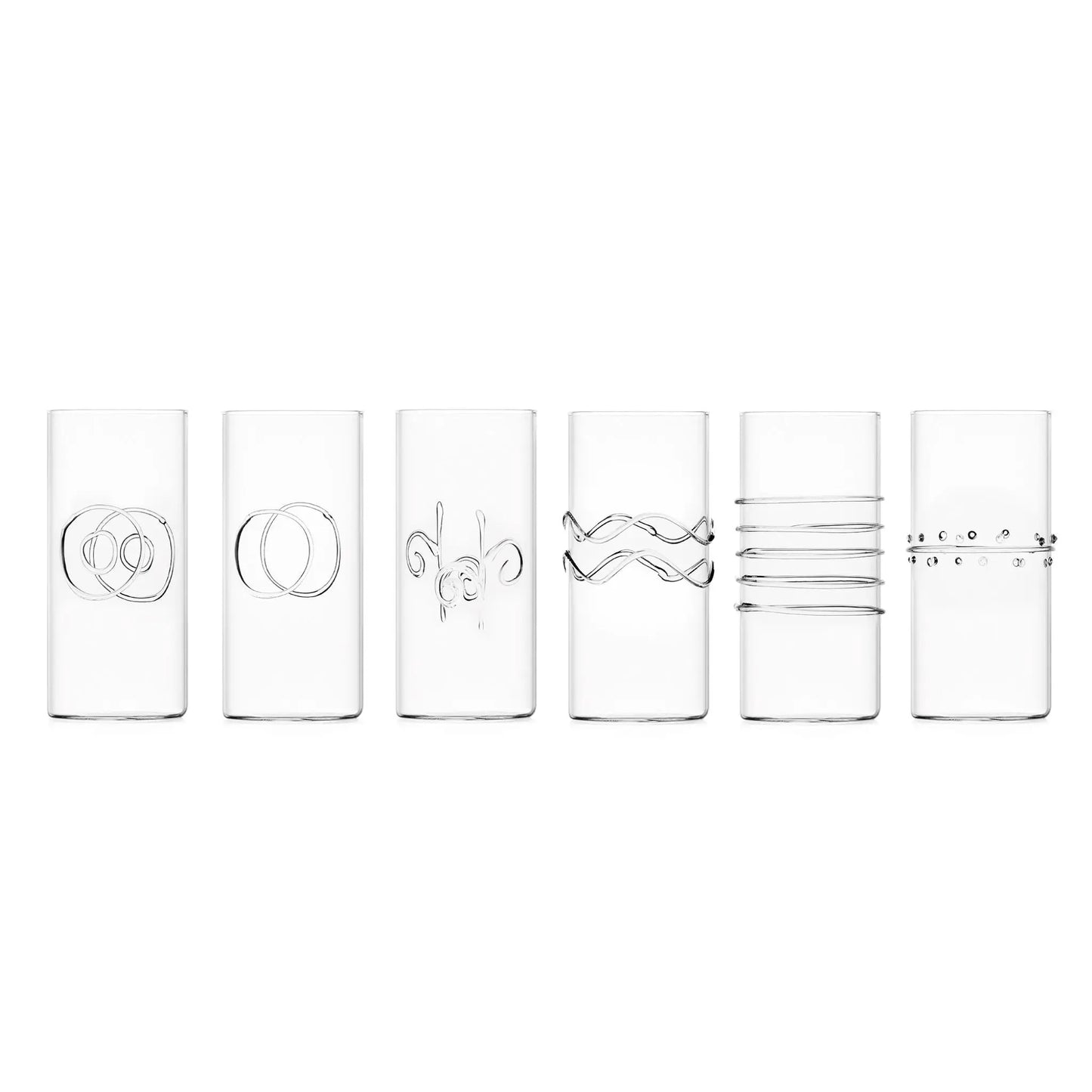 Deco Longdrink Tumblers Set of 6 - Pieces SA