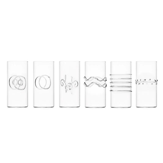 Deco Longdrink Tumblers Set of 6 - Pieces SA