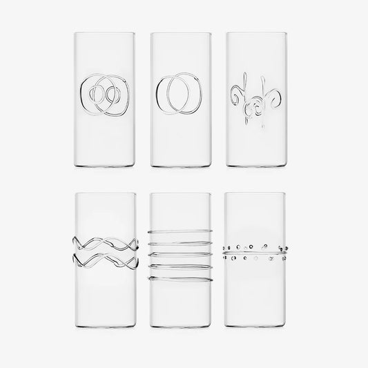 Deco Longdrink Tumblers Set of 6 - Pieces SA