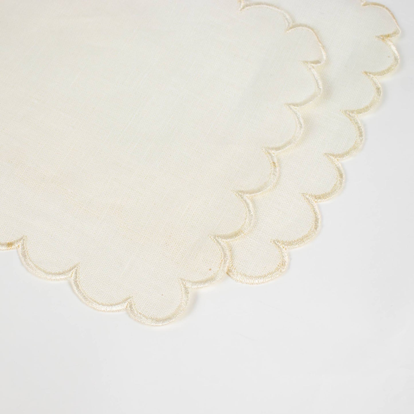 Linen Tray Cloth Rectangular Small Set of 2
