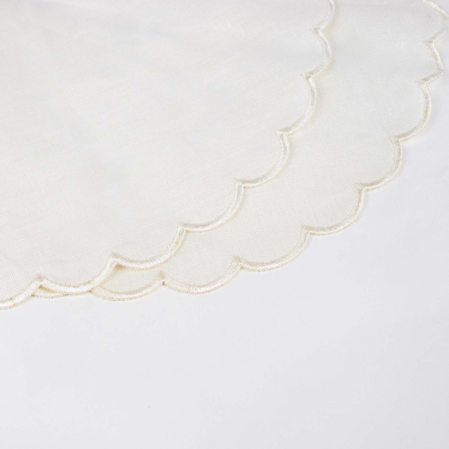 Linen Tray Cloth with Timeless Charm Set of 2