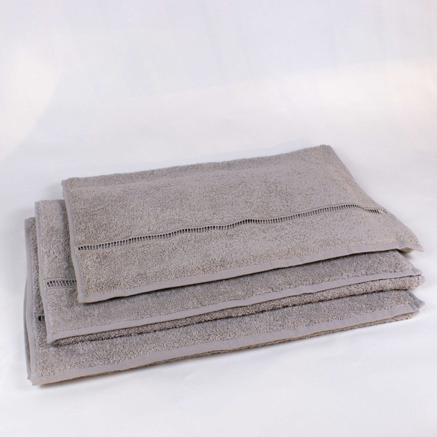 Guest Towel Gray Colber Lace Set of 3