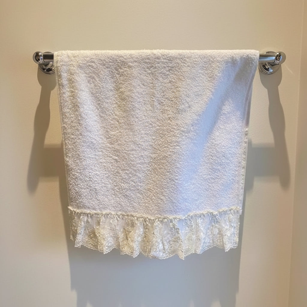 Guest Towel Ninette White Lace