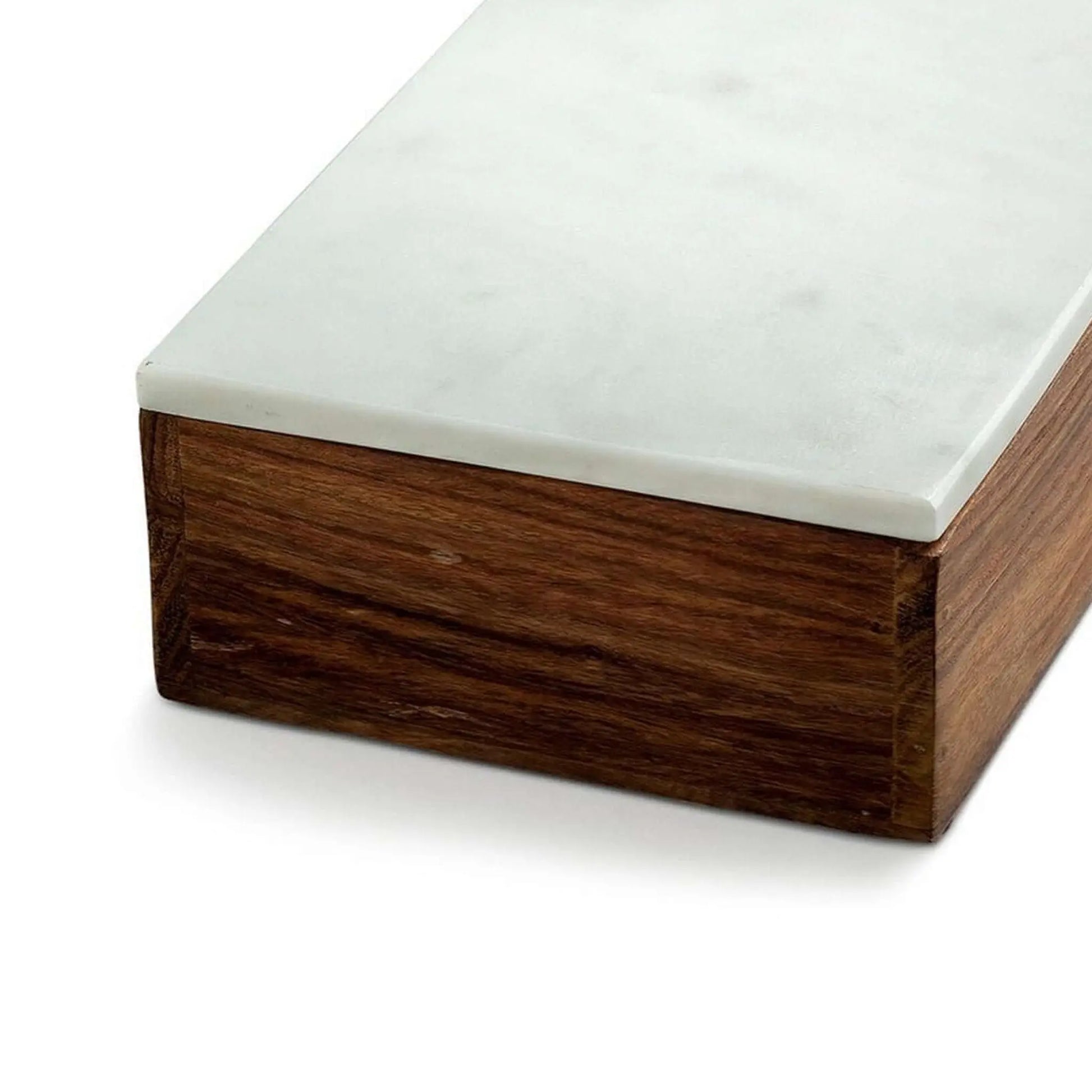 Marblelous Wooden Box Large with White Lid - Pieces SA