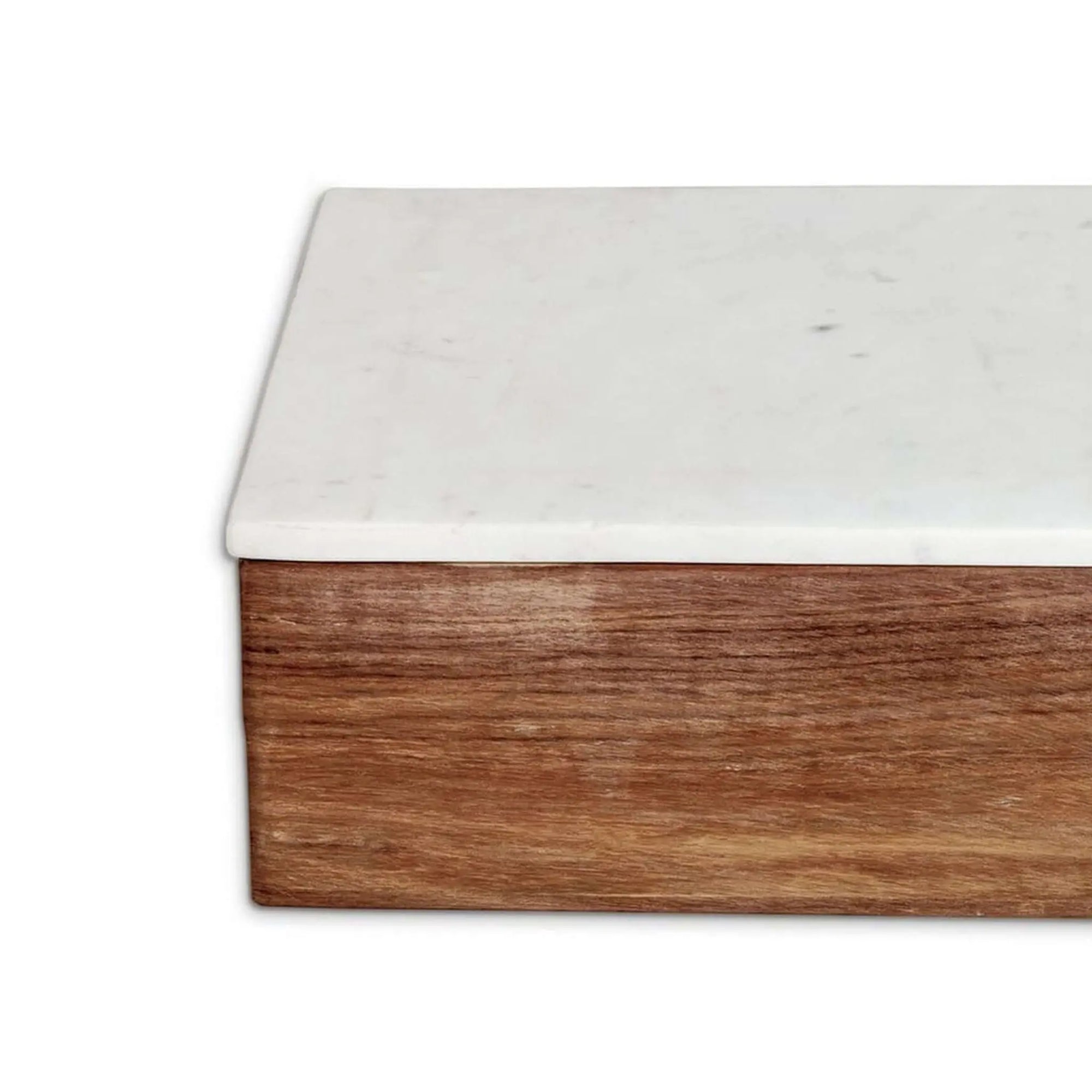 Marblelous Wooden Box Large with White Lid - Pieces SA