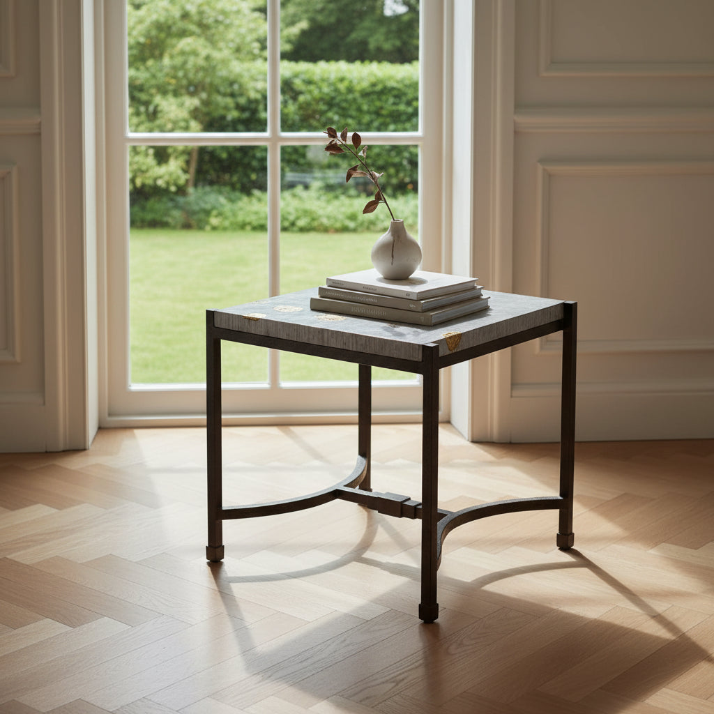 Fallen Leaves Square Side Table