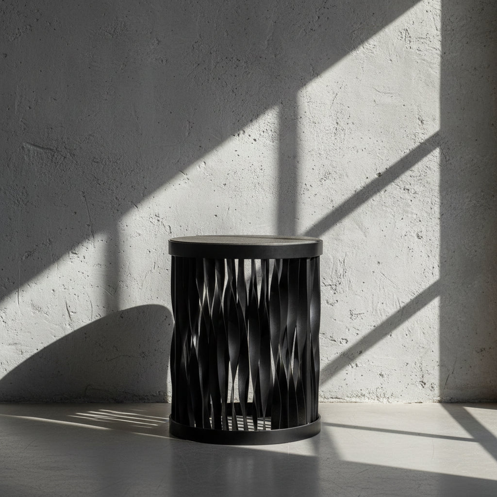 Stool Strips Black Powder Coat