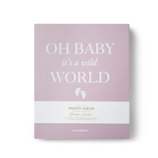 Photo Album Baby It's A Wild World, Pink - Pieces SA