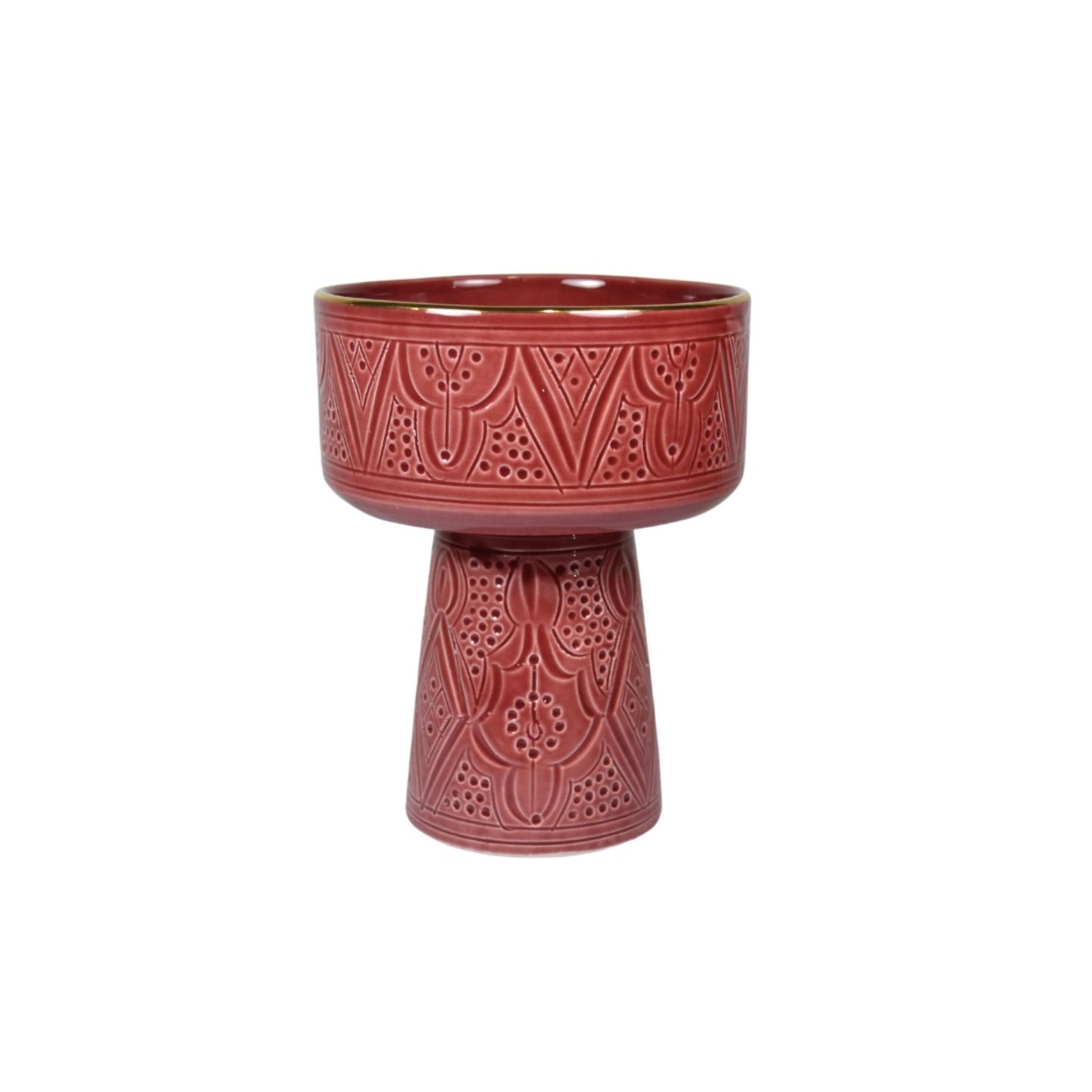 Medium Aperitivo Bowl Impression Gold Ceramic