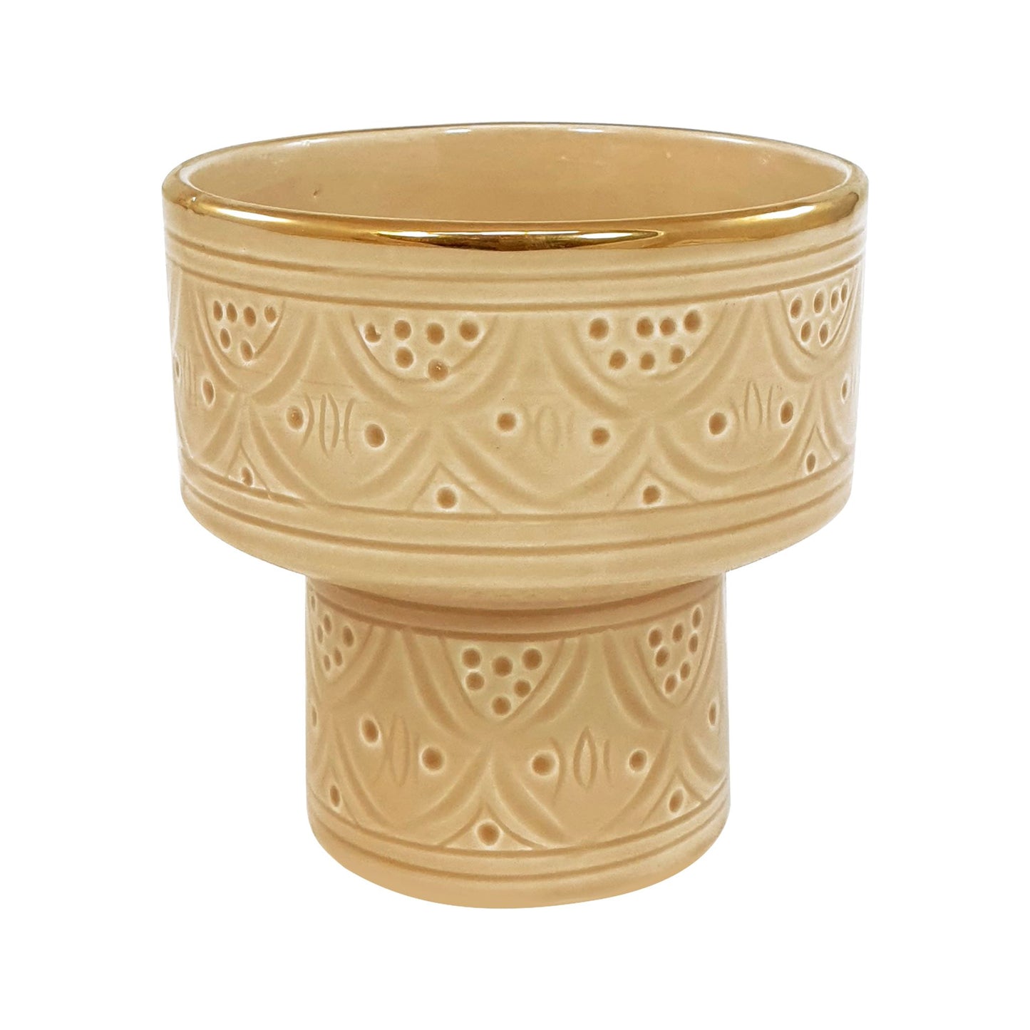 Small Aperitivo Bowl Impression Gold Ceramic