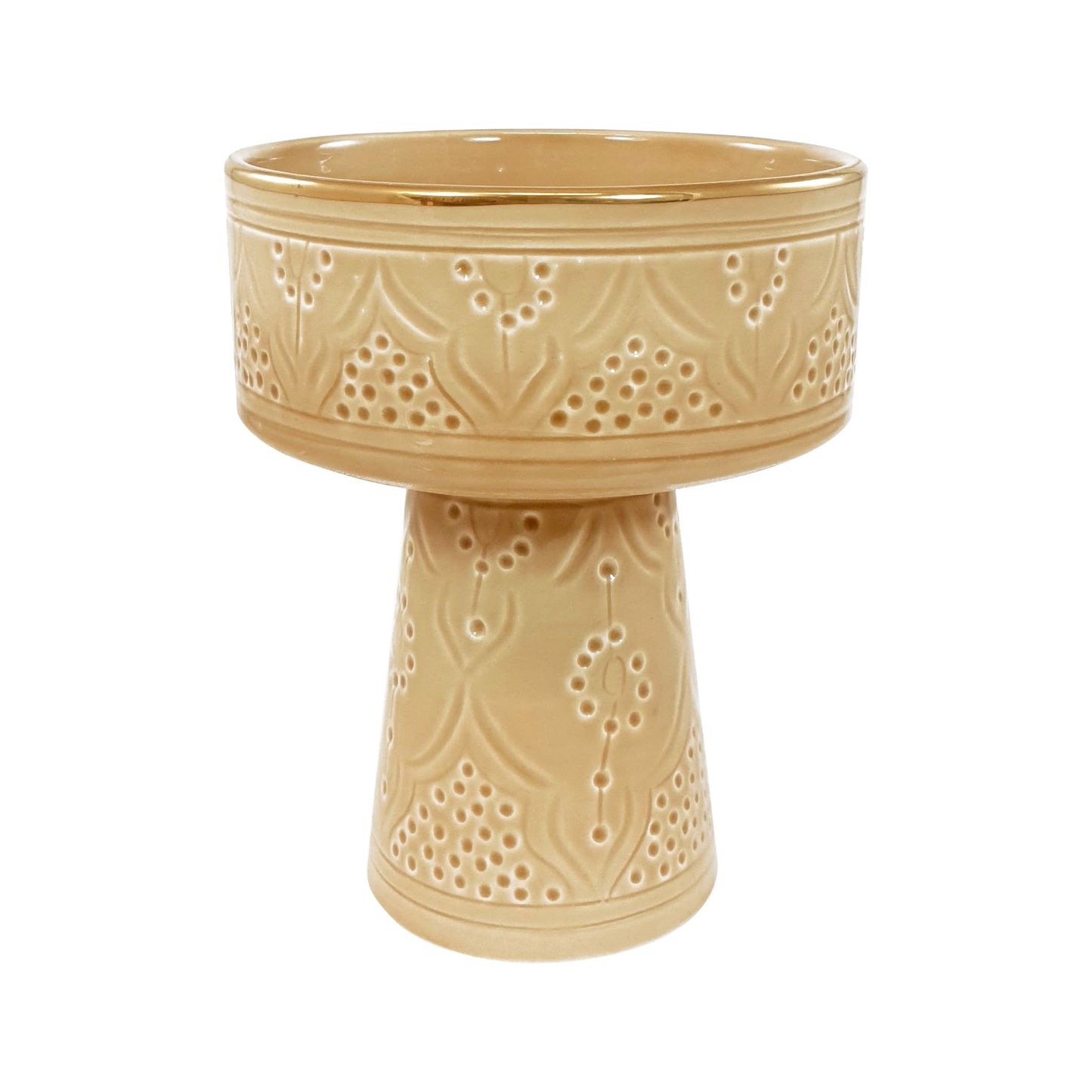Medium Aperitivo Bowl Impression Gold Ceramic