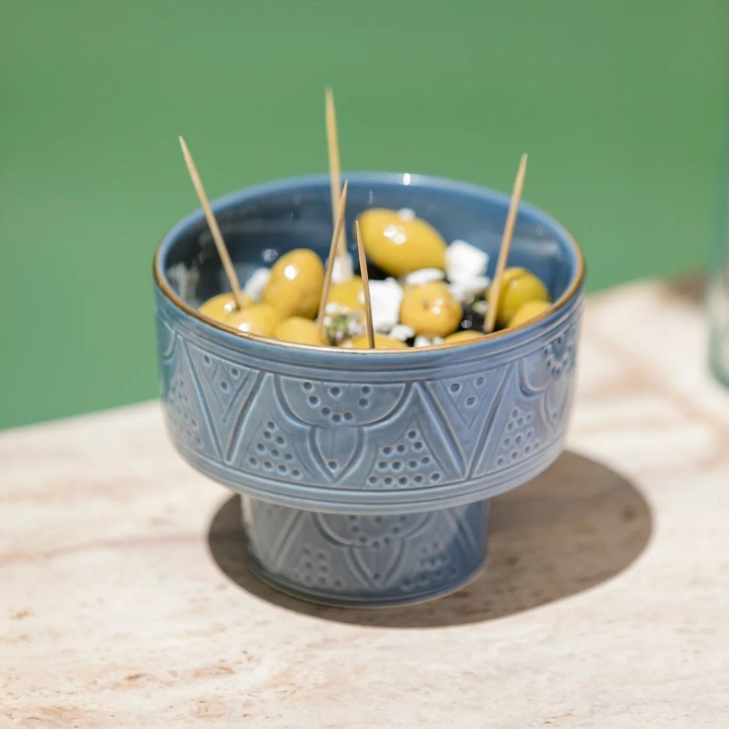 Small Aperitivo Bowl Impression Gold Ceramic