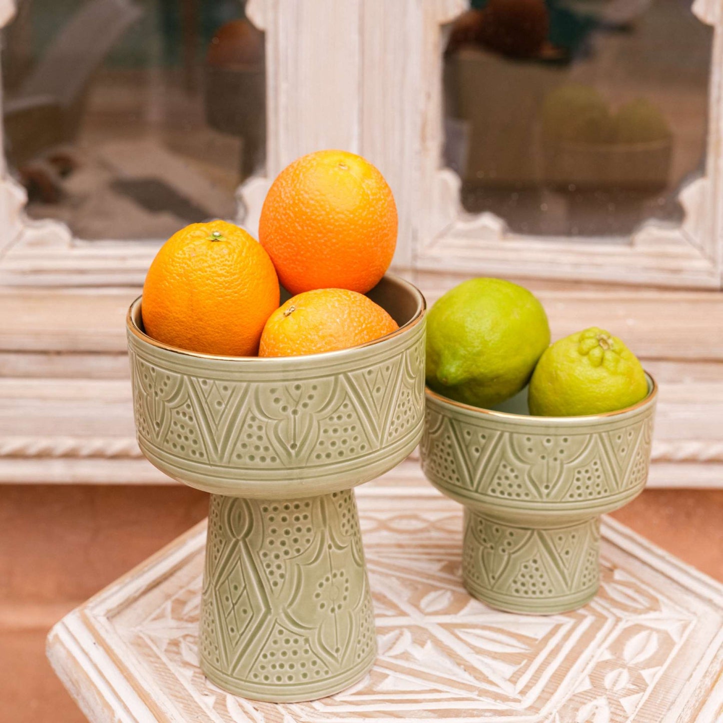 Small Aperitivo Bowl Impression Gold Ceramic